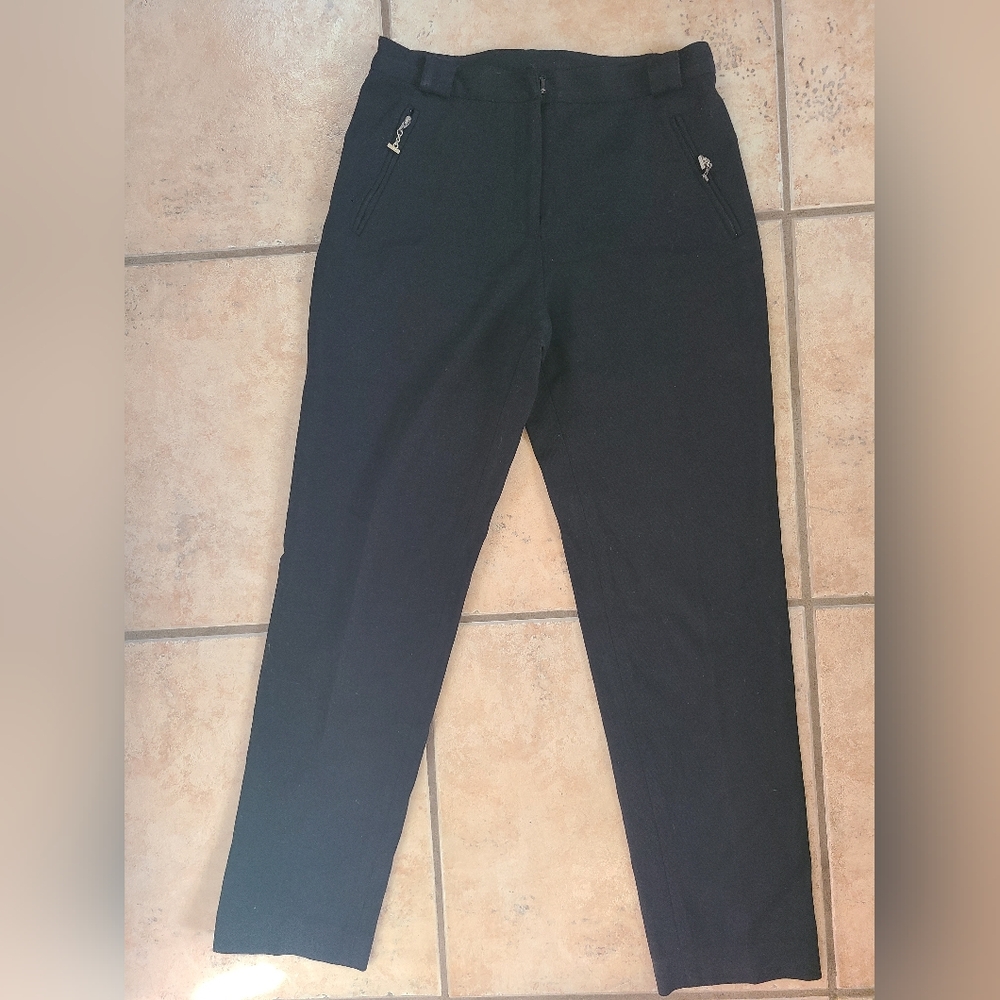 Ralph Lauren Petite Black Wool Classy Office Work Dress Pants Size 6P